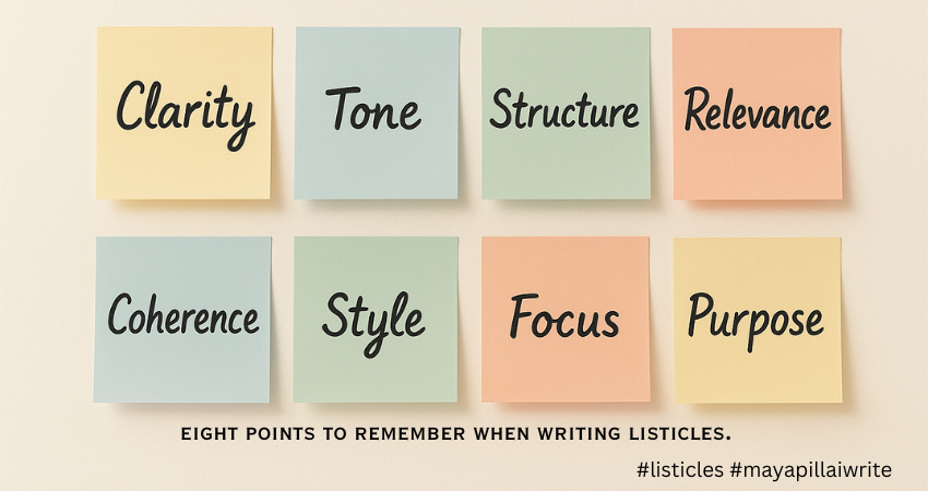 What Not to Write in Listicles