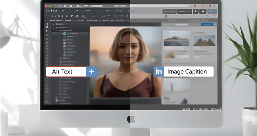 Difference between alt text and caption