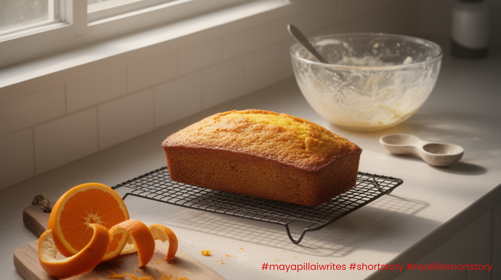 Baked Orange cake loaf