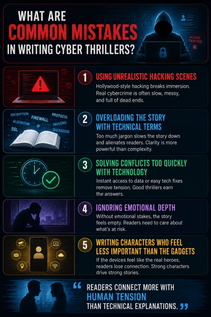 common errors while writing digital crime fiction